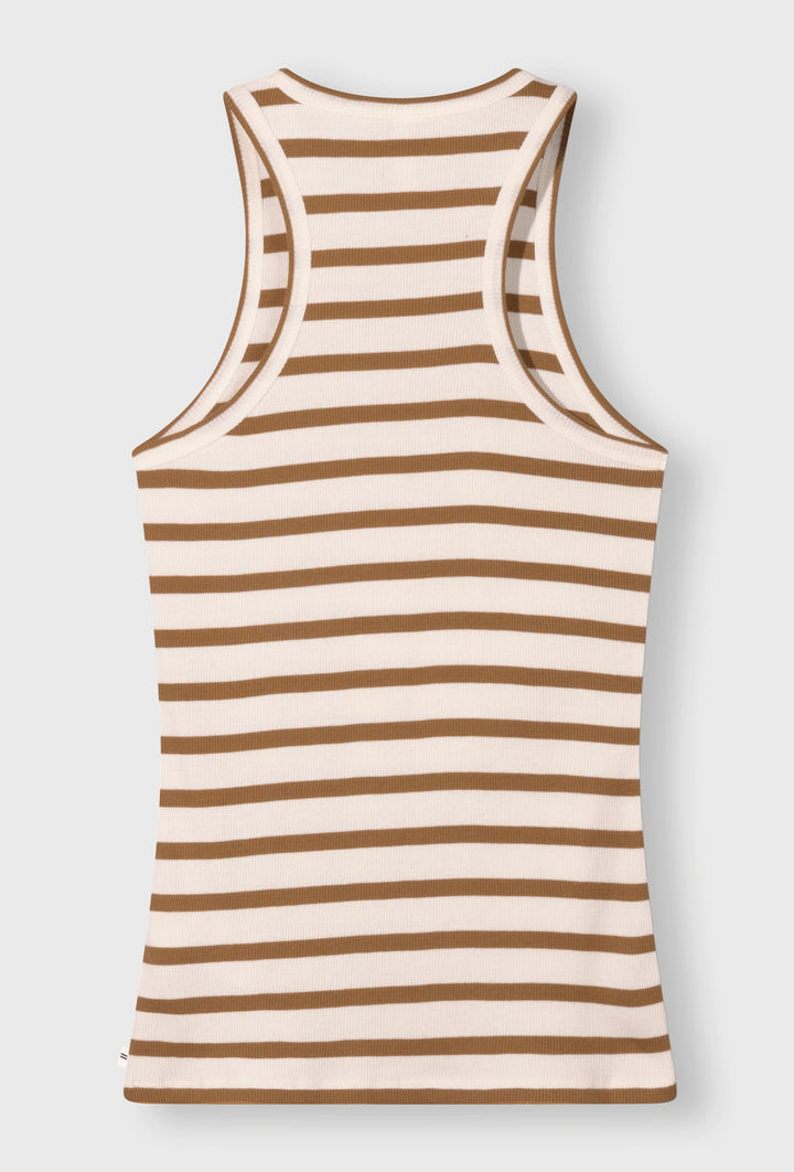 Dopasowany top w paski o kroju racerback