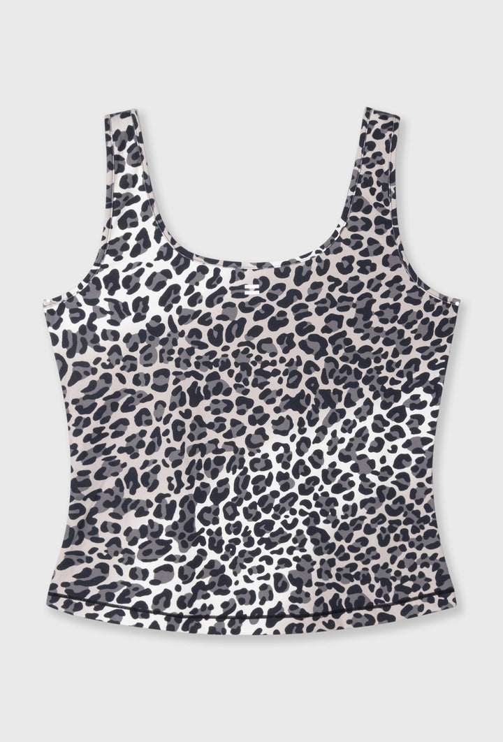 Top bez rękawów zw zwierzęcym printem