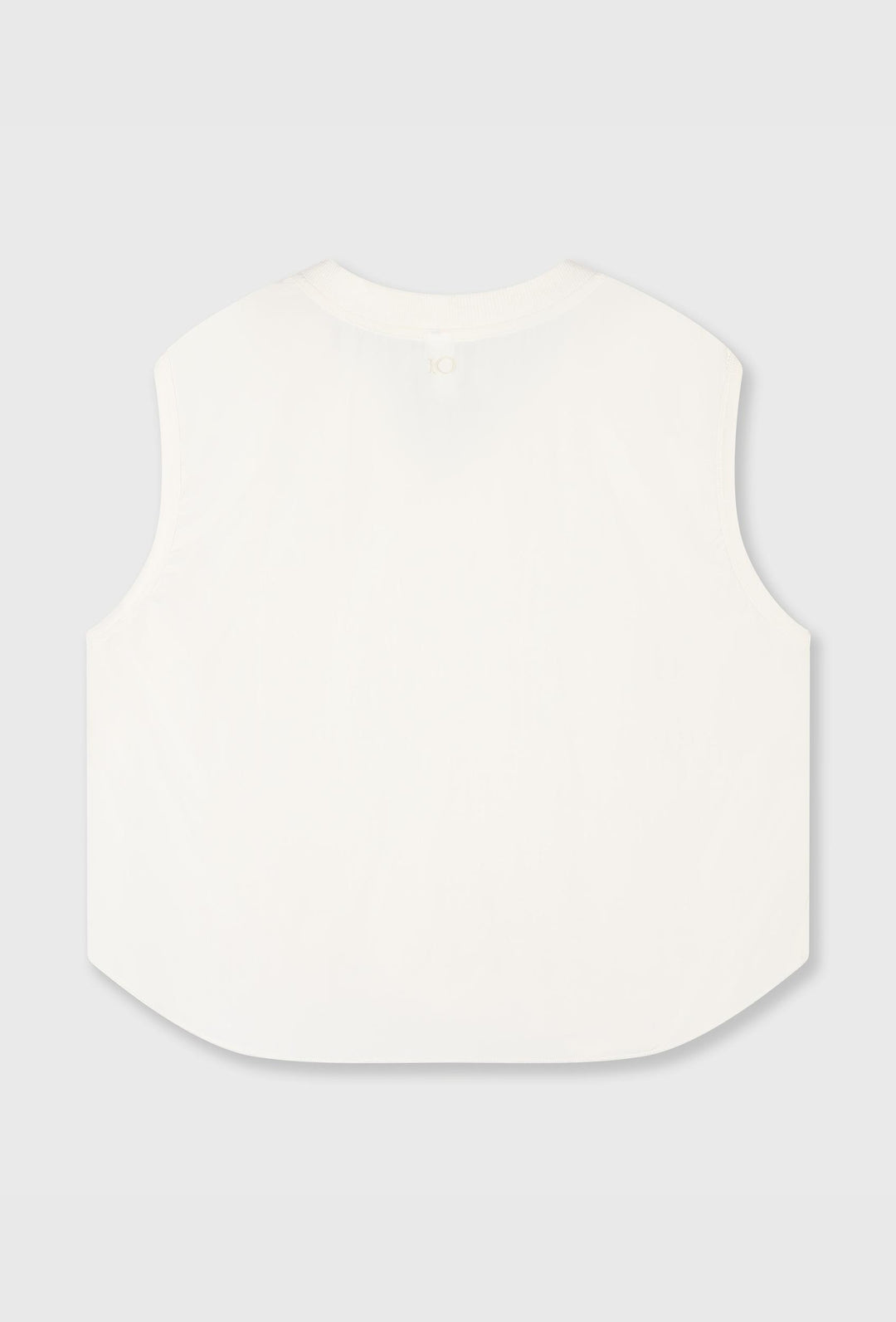 Lekki, oversizowy top na szeokich ramiączkach w kolorze ecru