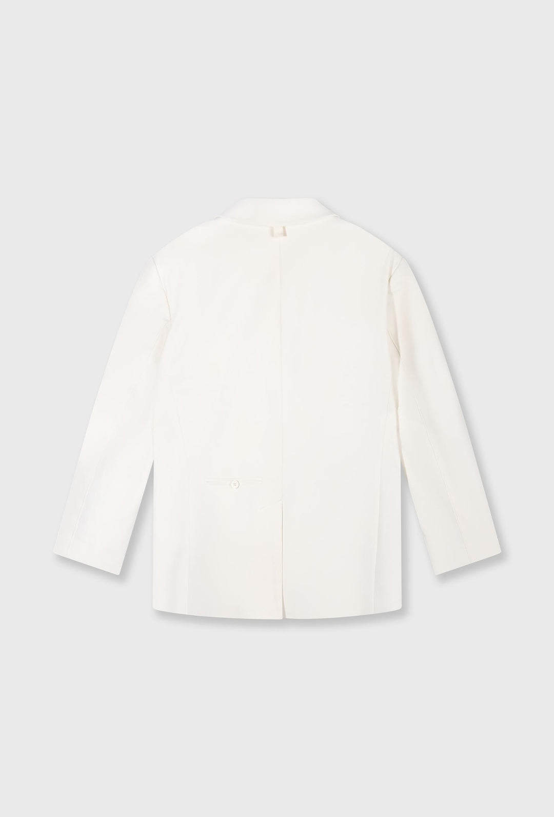 Elegancka oversizowa marynarka w kolorze ecru