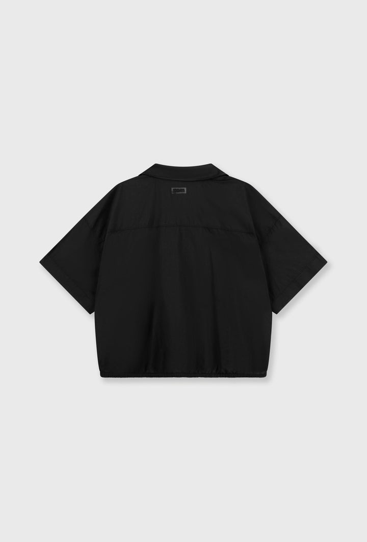 Luźna koszulowa kurtka oversize z kieszenią