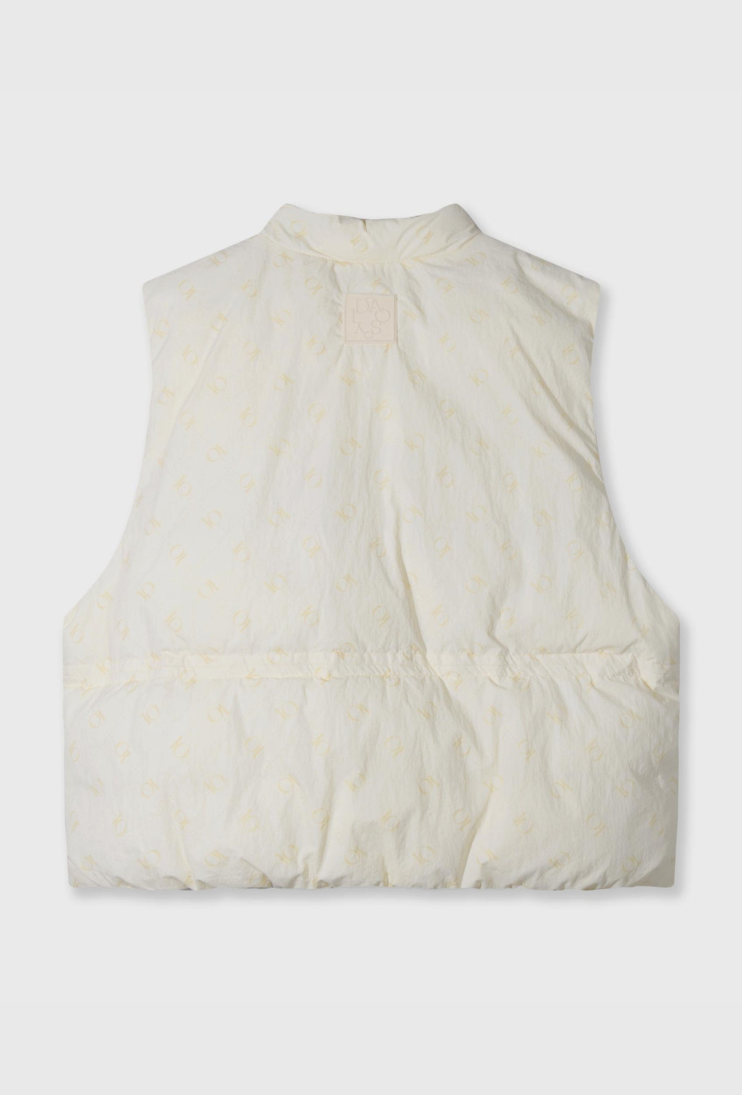 Kremowa pikowana kamizelka z monogramem 10DAYS