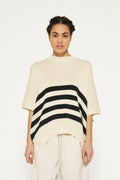 Sweter oversize z krótkim rękawem