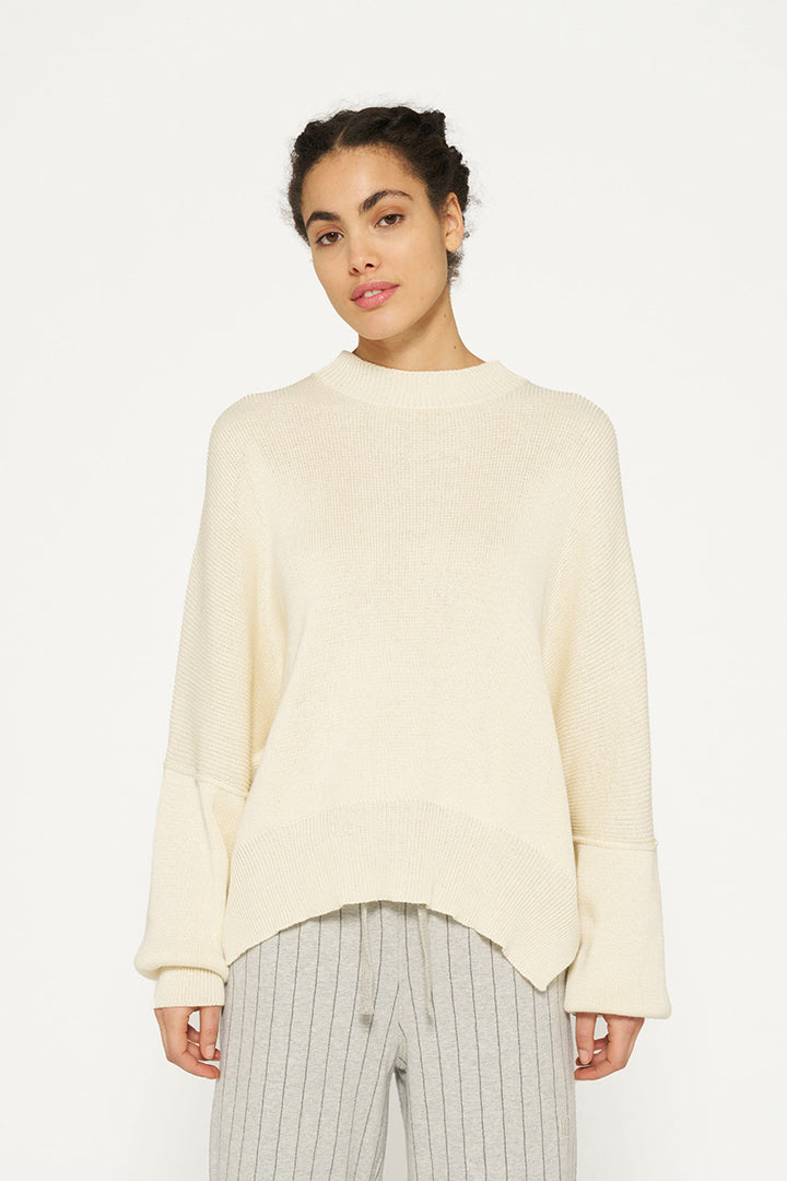 Sweter oversize z bawełną
