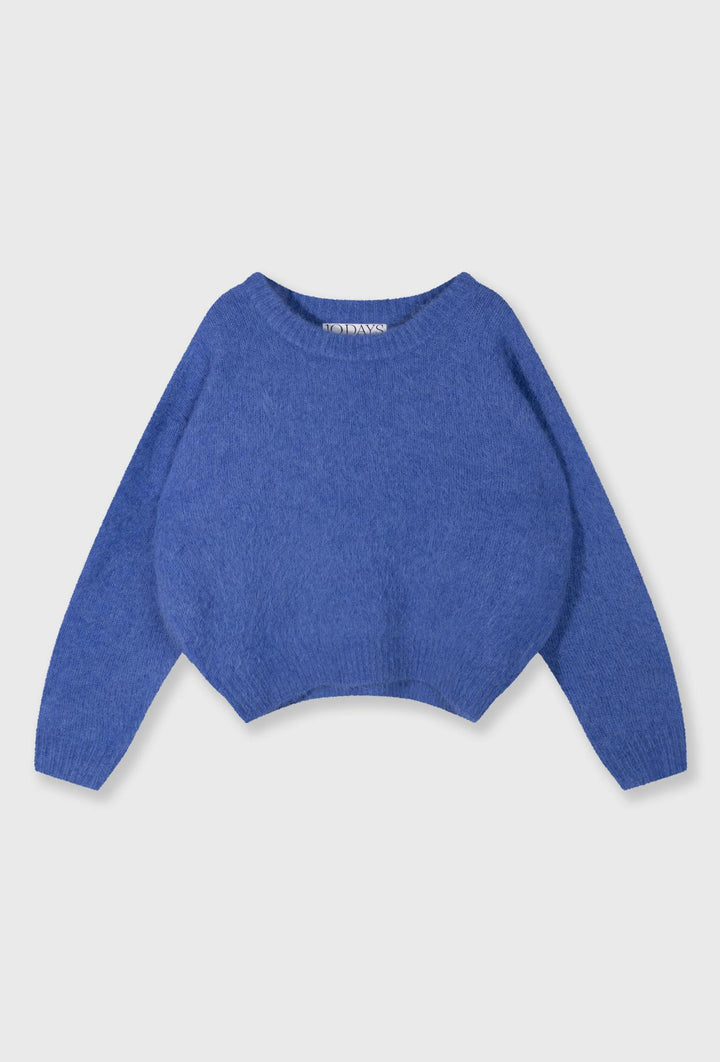Niebieski puszysty sweter damski 10DAYS