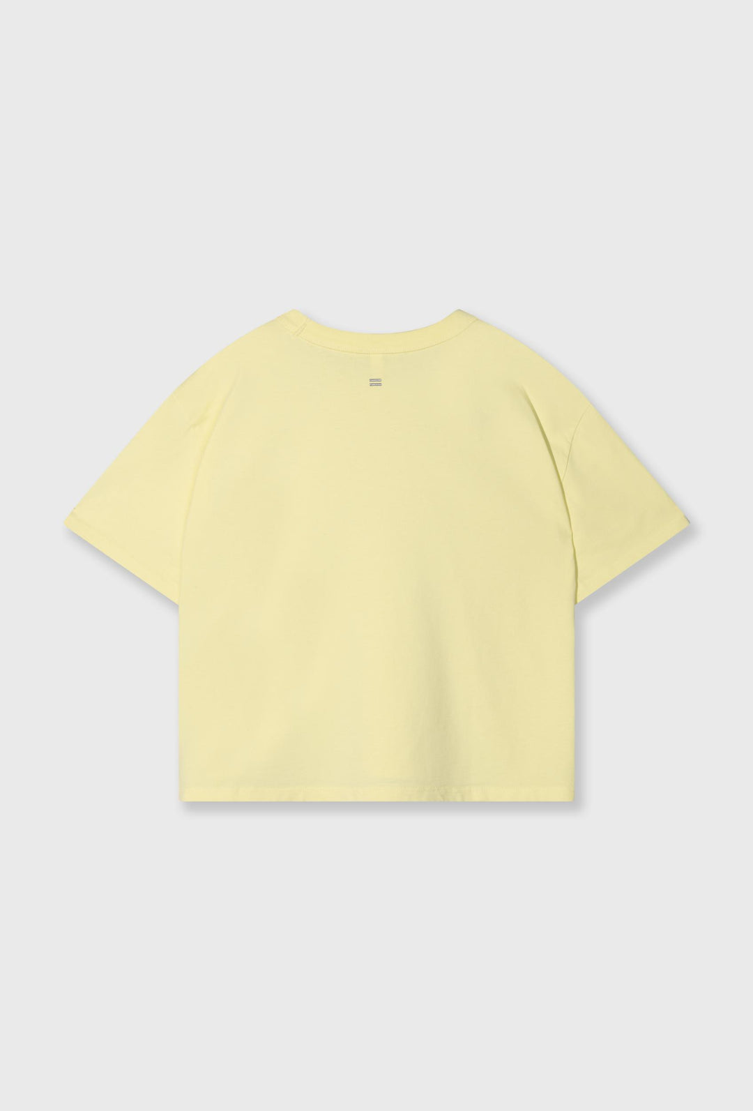 Swobodny T-shirt w kolorze pastelowej żółci