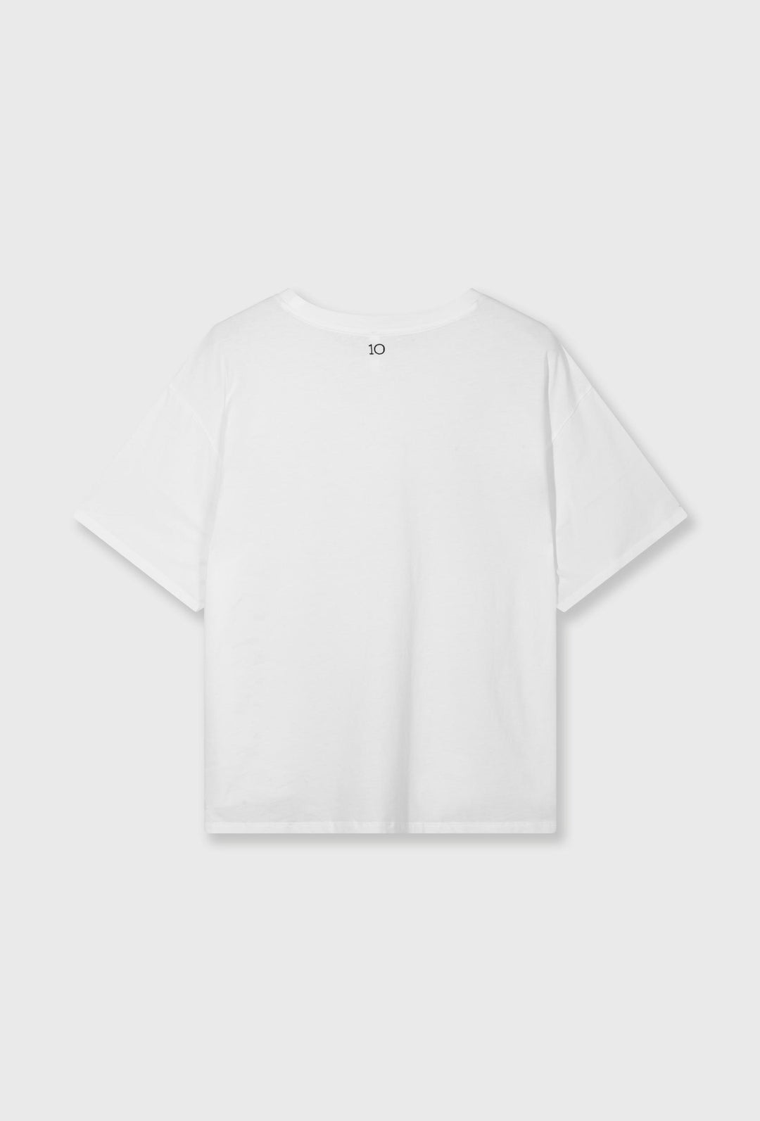 Oversizowy T-shirt w białym kolorze