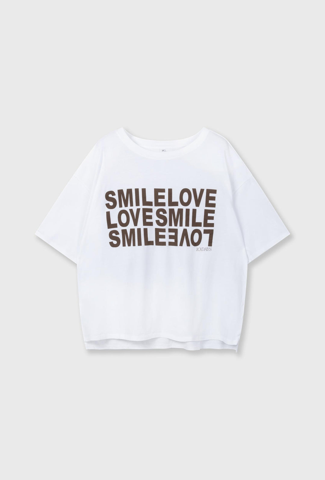 Bawełniany T-shirt oversize z nadrukiem