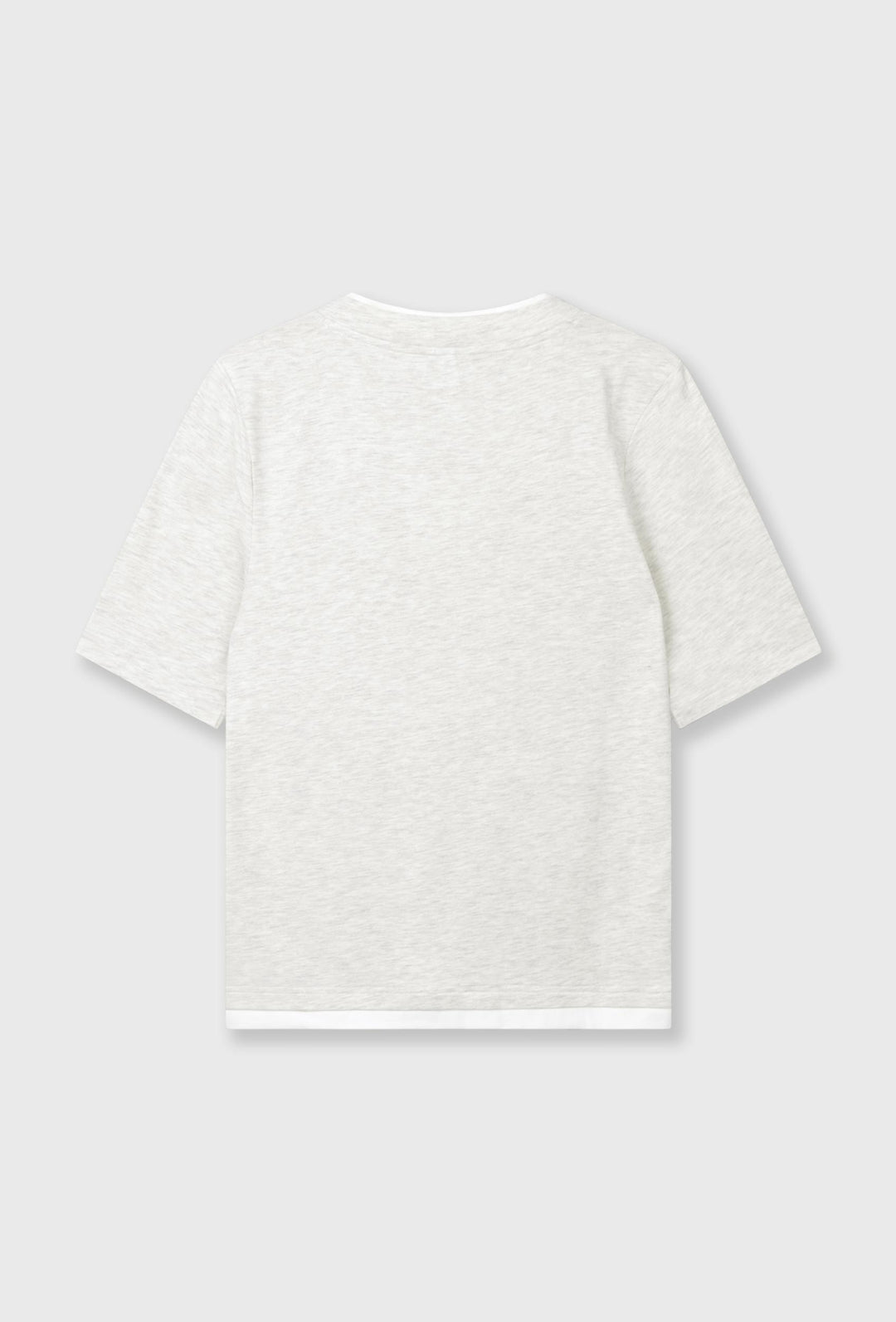 T-shirt z dekoltem V i haftowanym logo