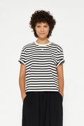 T-shirt oversize w paski