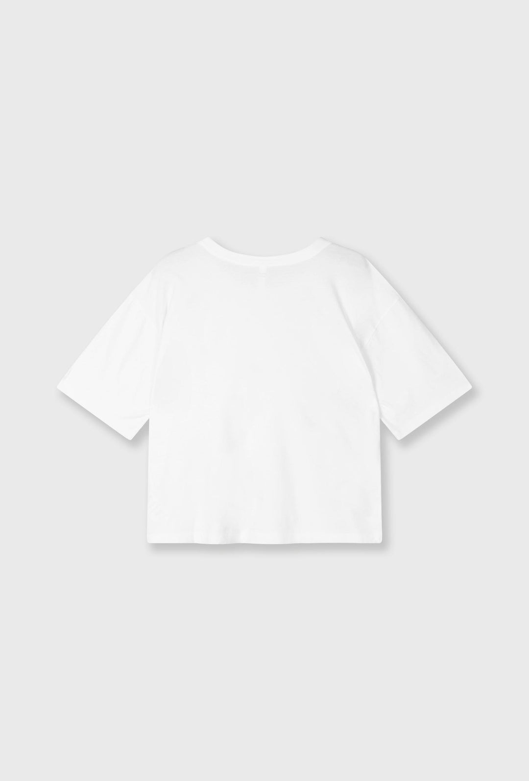 Bawełniany T-shirt oversize z metalicznym nadrukiem