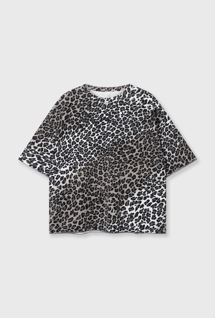 T-shirt oversize w panterkę