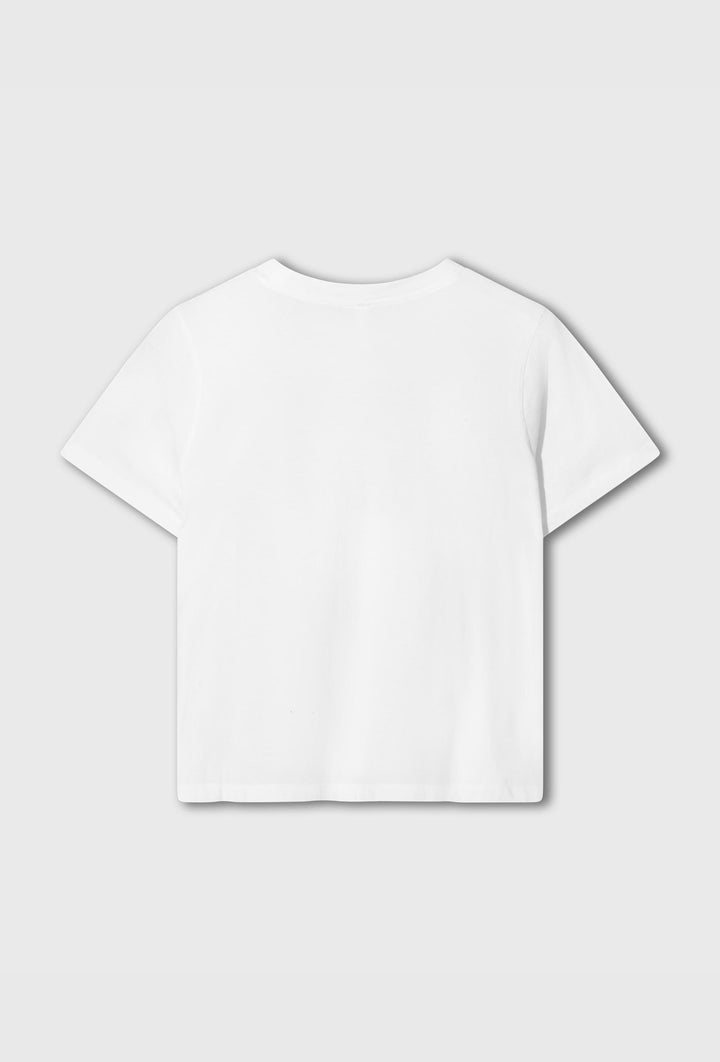 Biały T-shirt z nadrukiem Everything Counts