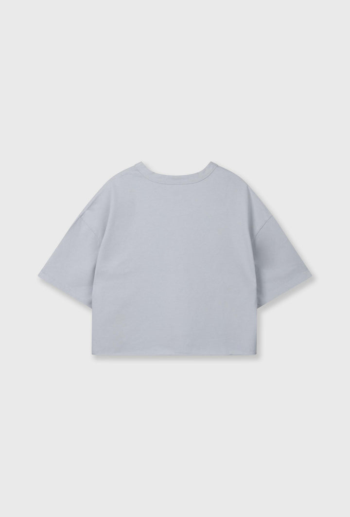 Bawełniany T-shirt oversize z haftowanym logo 10DAYS