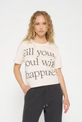 T-shirt 10DAYS z ozdobnym napisem z przodu