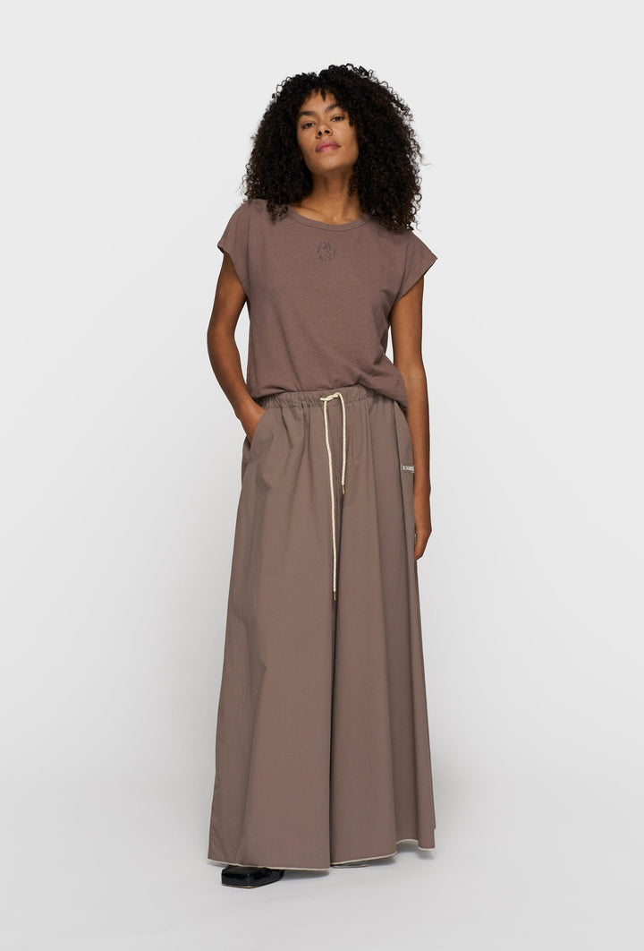 T-shirt minimalistyczne w kolorze taupe