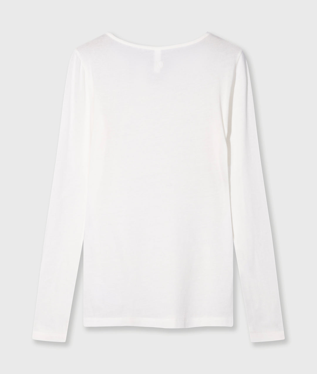 Klasyczny longsleeve z długim rękawem w kolorze ecru