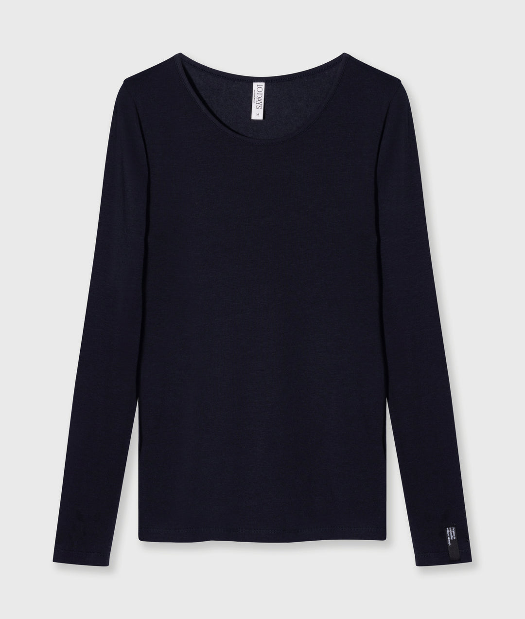 Gładki longsleeve w granatowym kolorze