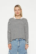 Lniany t-shirt w paski