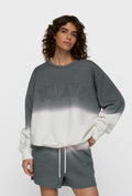 Bawełniana bluza oversize z efektem ombre