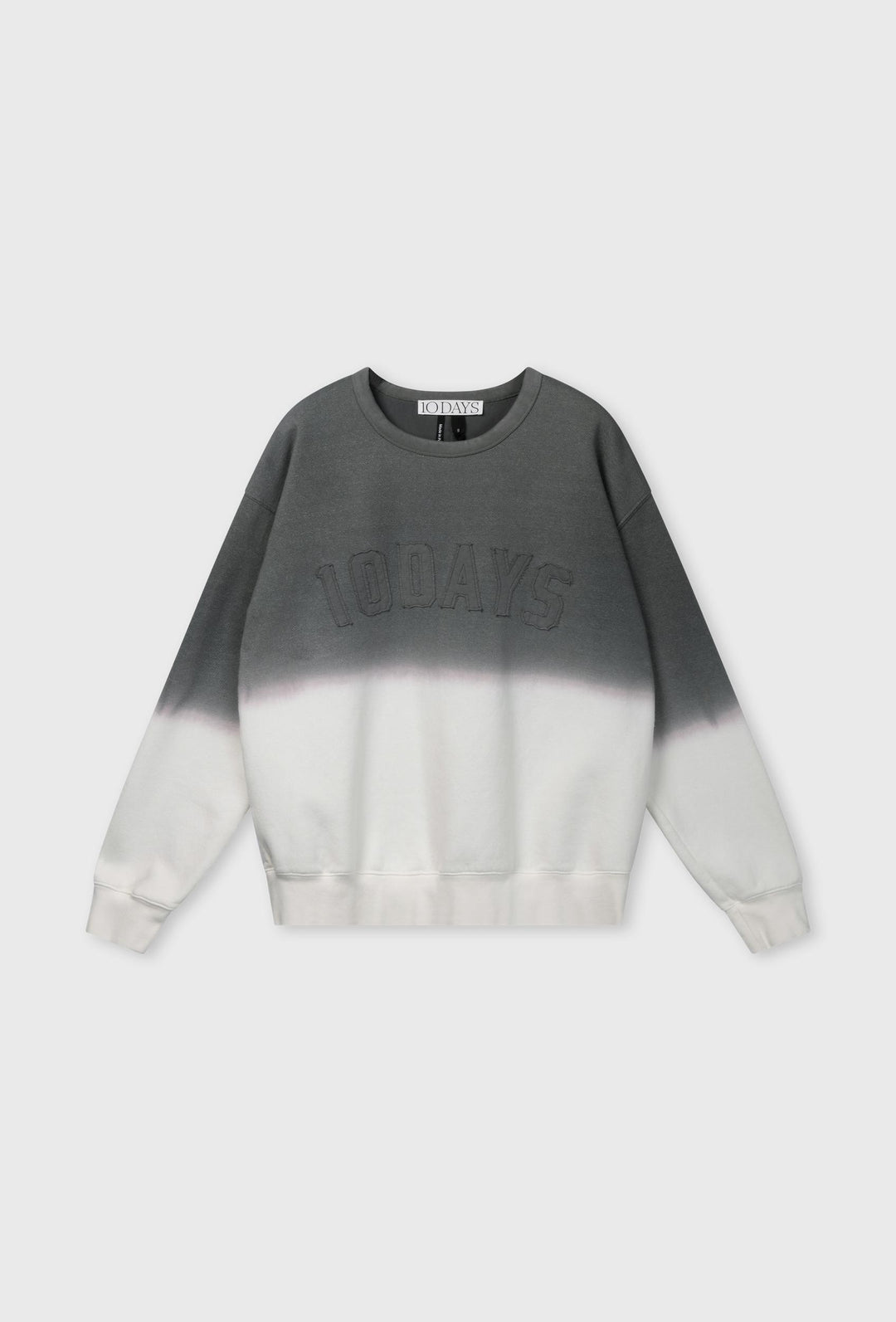 Bawełniana bluza oversize z efektem ombre