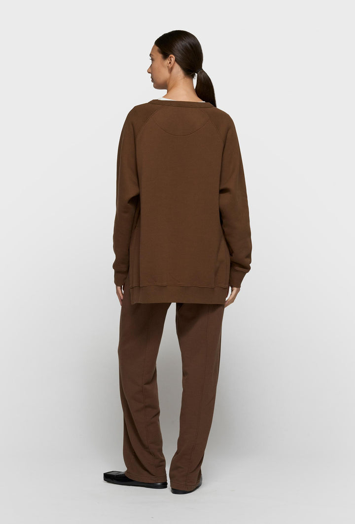 Bluza oversize z haftowanym logo