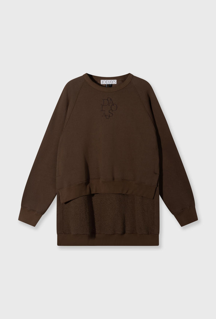 Bluza oversize z haftowanym logo