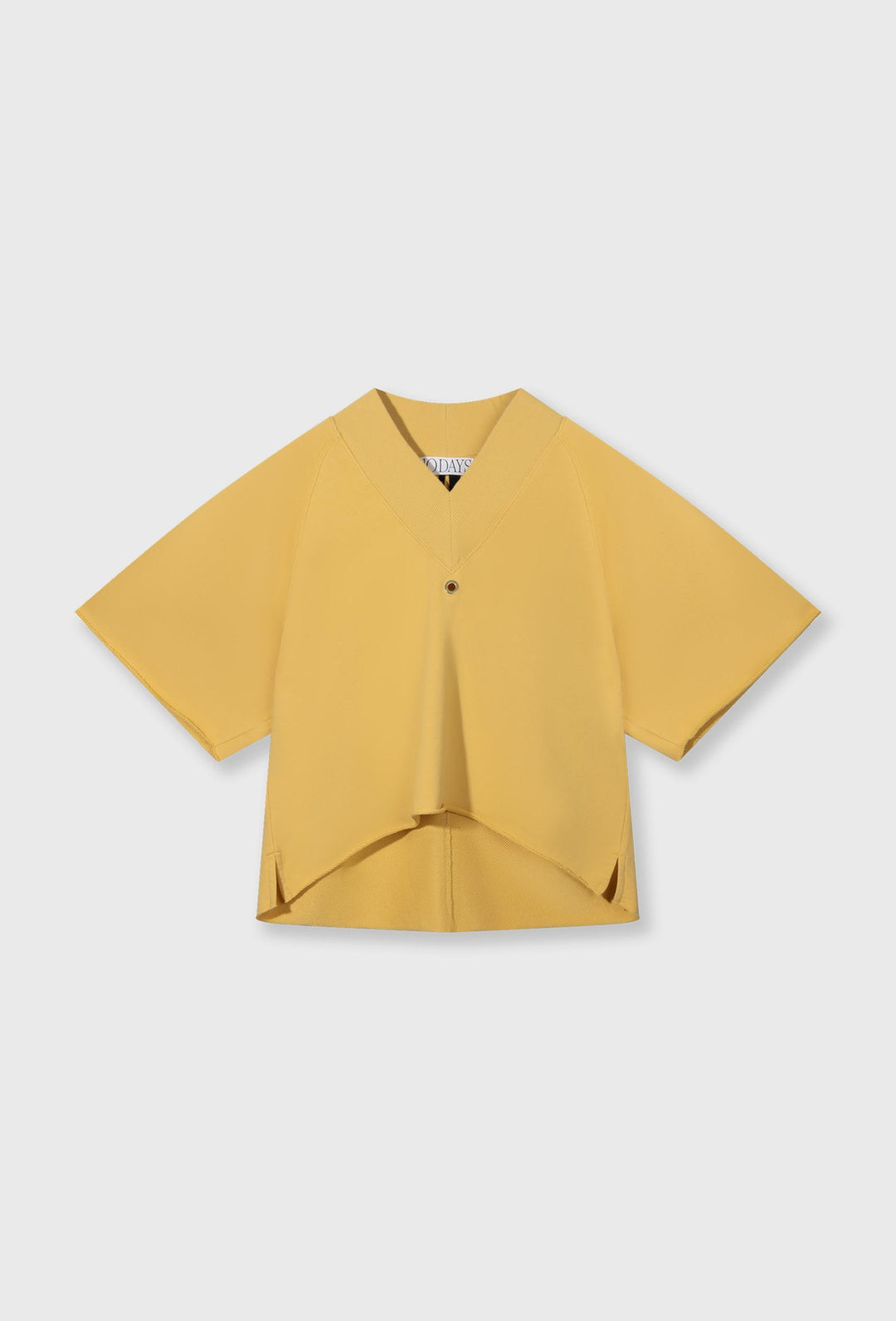 Bluza z krótkim rękawem w soczystym żółtym kolorze