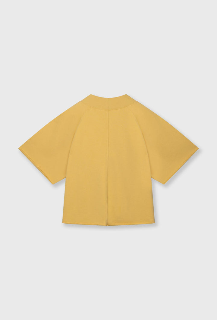 Bluza z krótkim rękawem w soczystym żółtym kolorze