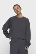 Bawełniana bluza oversize z asymetrycznym dołem