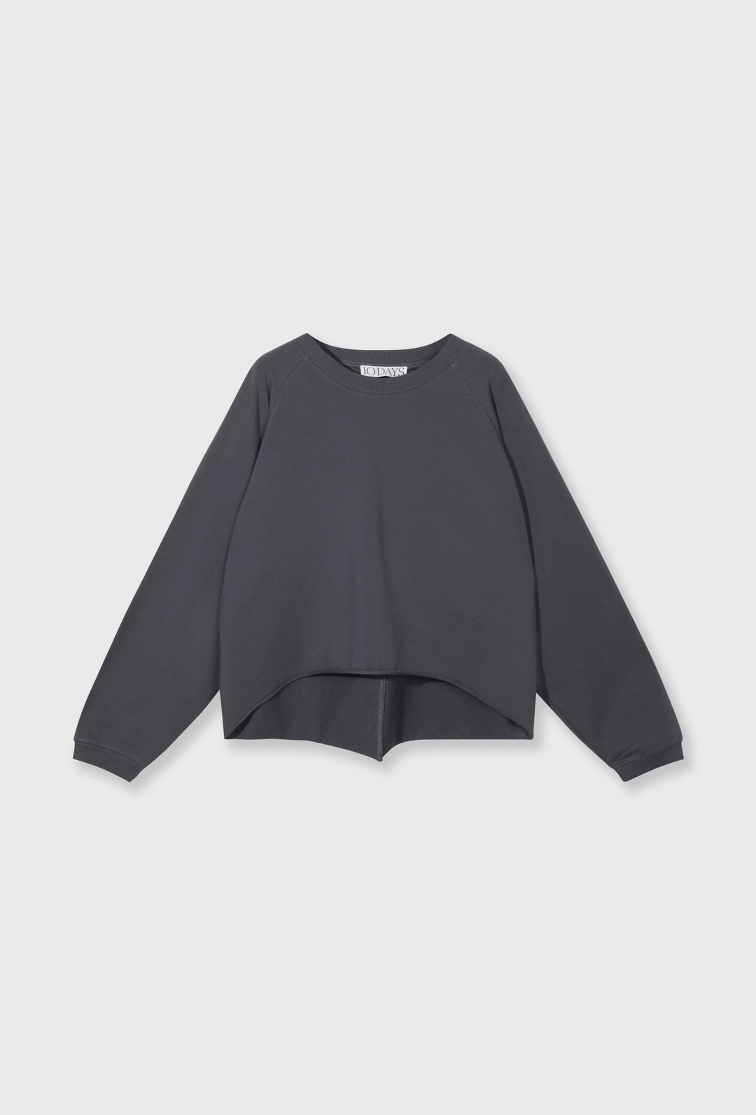 Bawełniana bluza oversize z asymetrycznym dołem