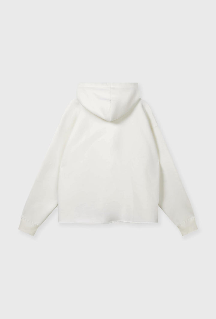 Kremowa bluza z kapturem z aplikacją „10DAYS”