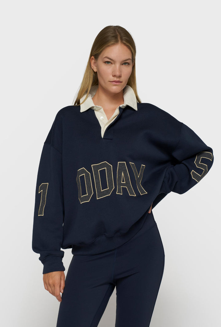 Bluza polo z kontrastowym kołnierzykiem 10DAYS