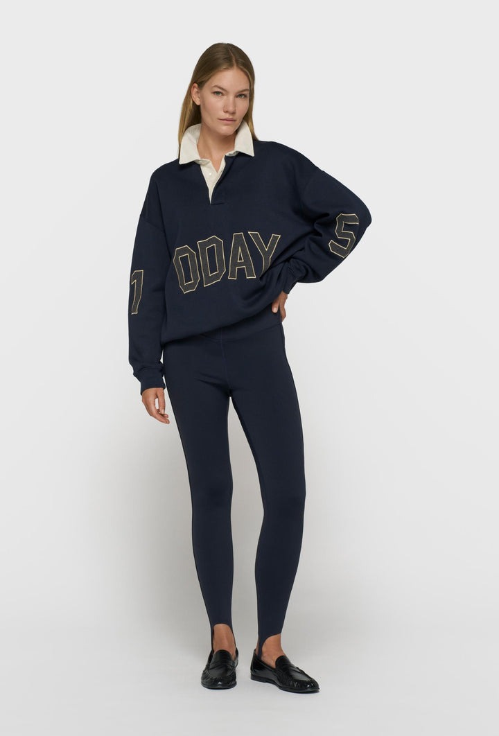 Bluza polo z kontrastowym kołnierzykiem 10DAYS