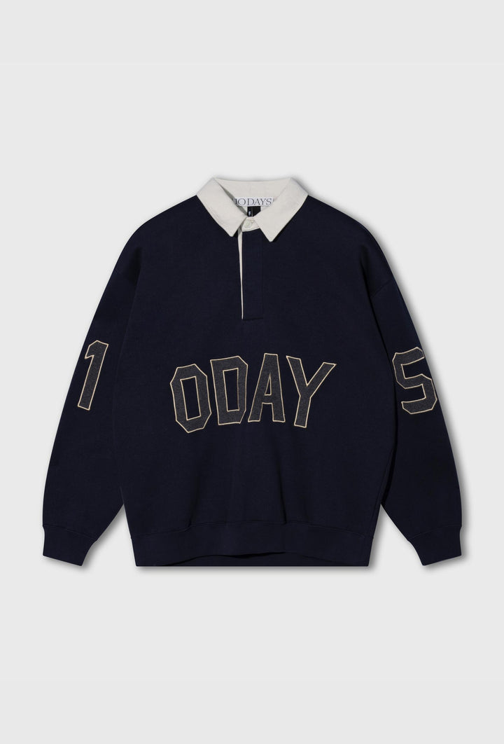 Bluza polo z kontrastowym kołnierzykiem 10DAYS