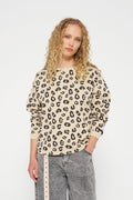 Bluza dresowa o wzorze w panterkę
