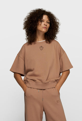 Bluza oversize z haftowanym logo