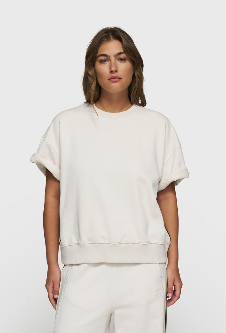 Luźna bluza z krótkim rękawem