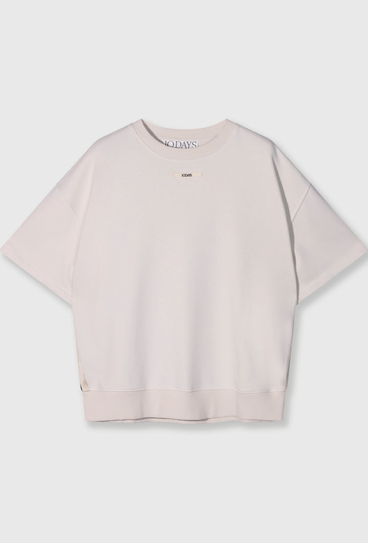Luźna bluza z krótkim rękawem
