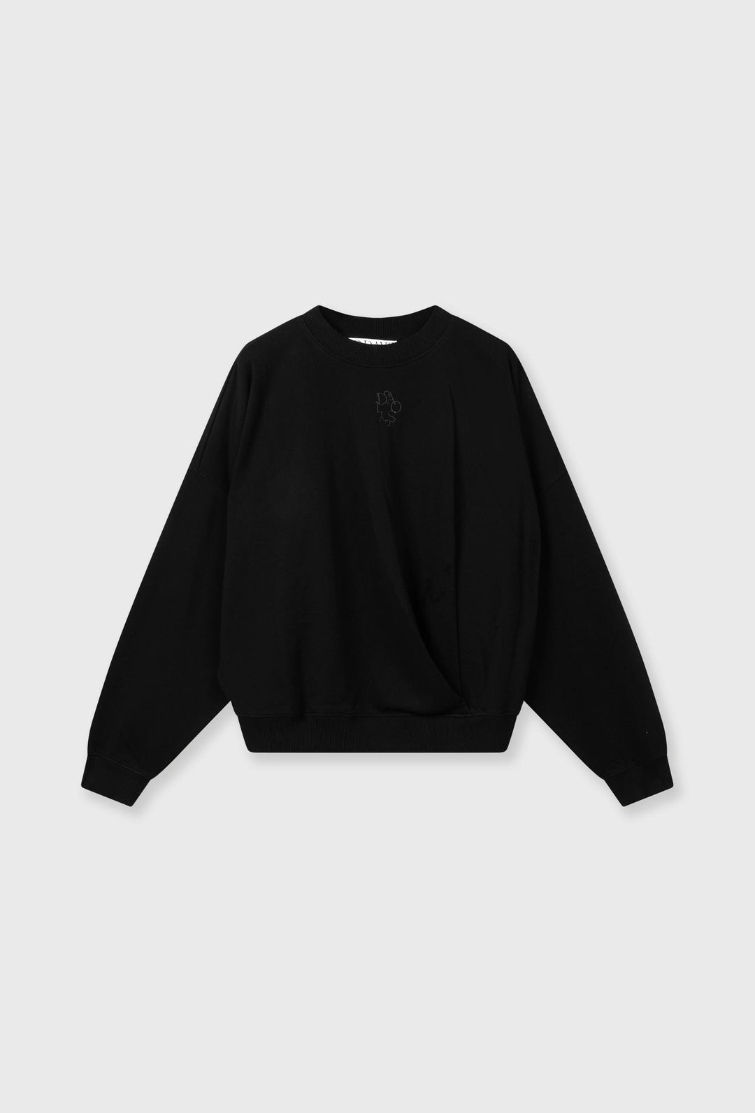 Czarna bluza oversize z haftem „10DAYS”