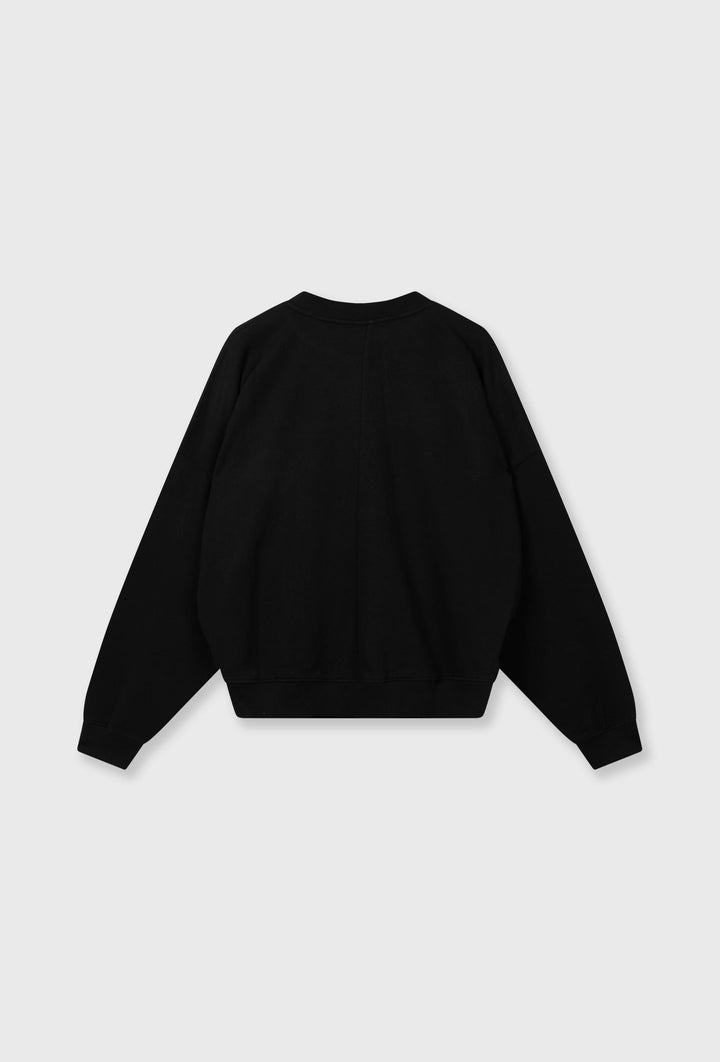 Czarna bluza oversize z haftem „10DAYS”