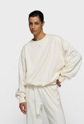 Bluza oversize z haftowanym logo na plecach