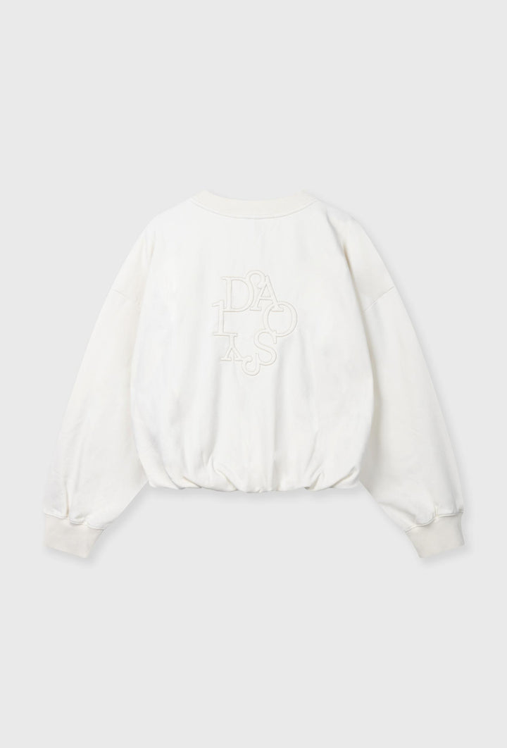 Bluza oversize z haftowanym logo na plecach