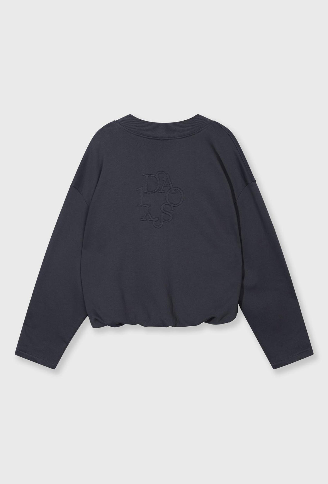 Bluza damska 10DAYS oversize z dekoltem V i haftem na plecach