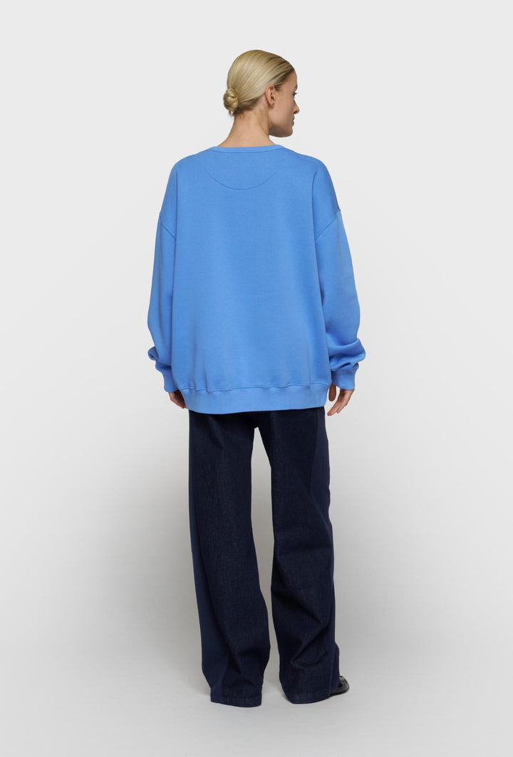 Niebieska bluza damska 10DAYS z aplikacją logo