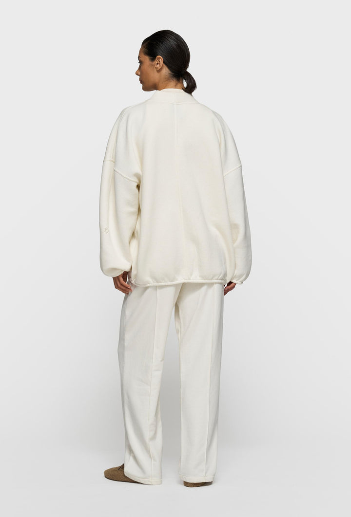 Kardigan dresowy z haftowanym logo