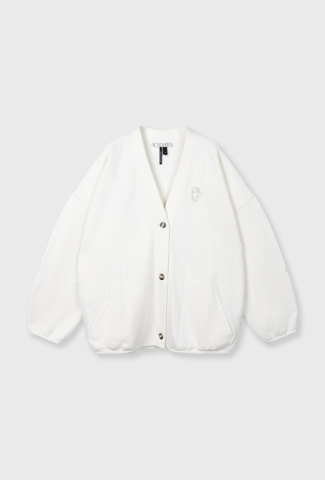 Kardigan dresowy z haftowanym logo