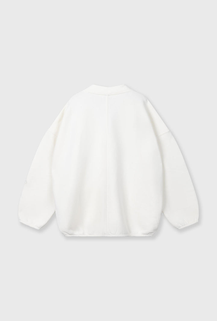 Kardigan dresowy z haftowanym logo