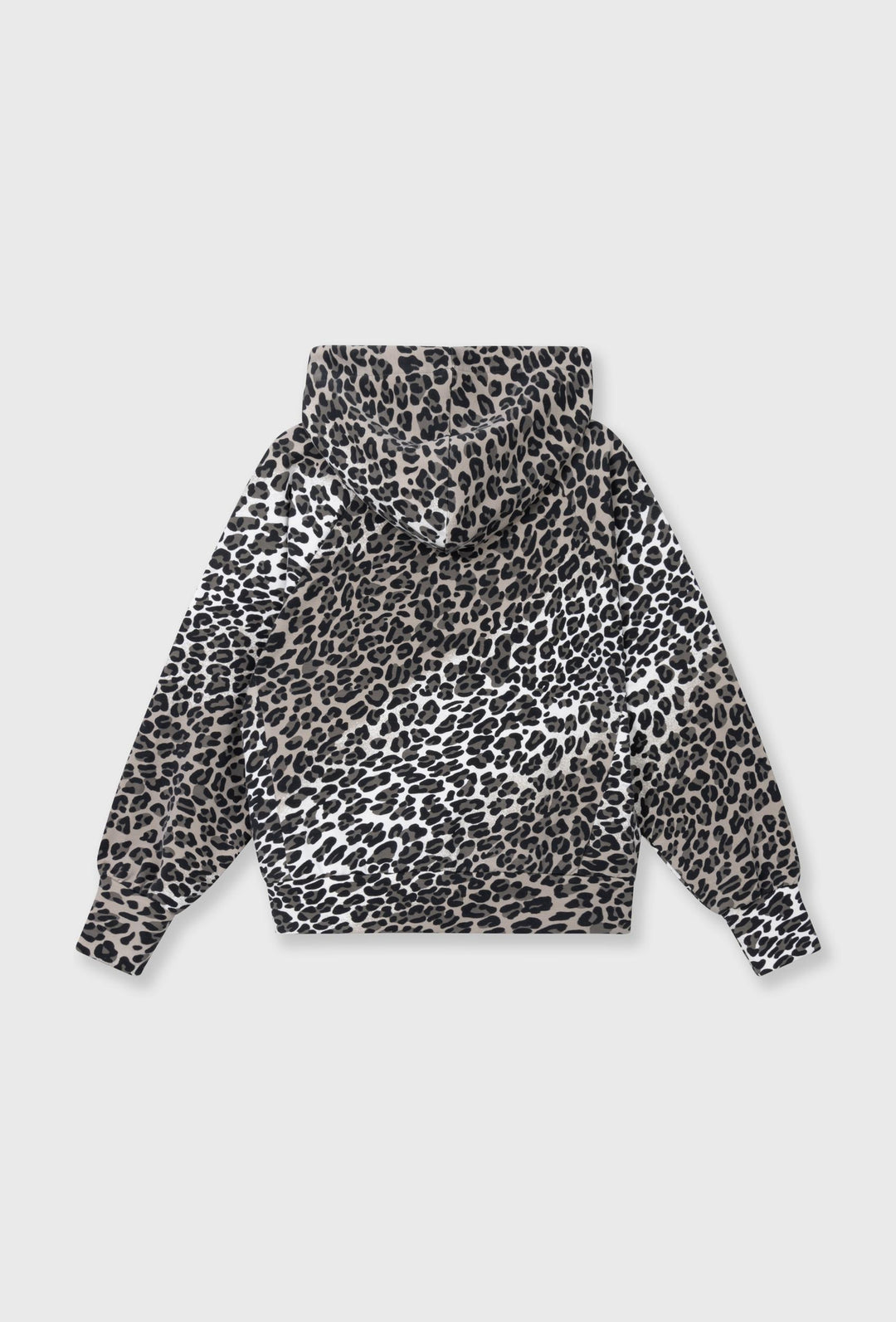 Bluza z kapturem w panterkowy wzór zapinana na zamek