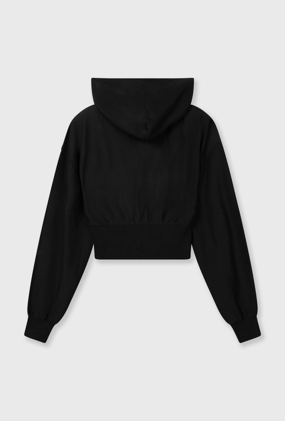 Czarna krótka bluza rozpinana z kapturem 10DAYS